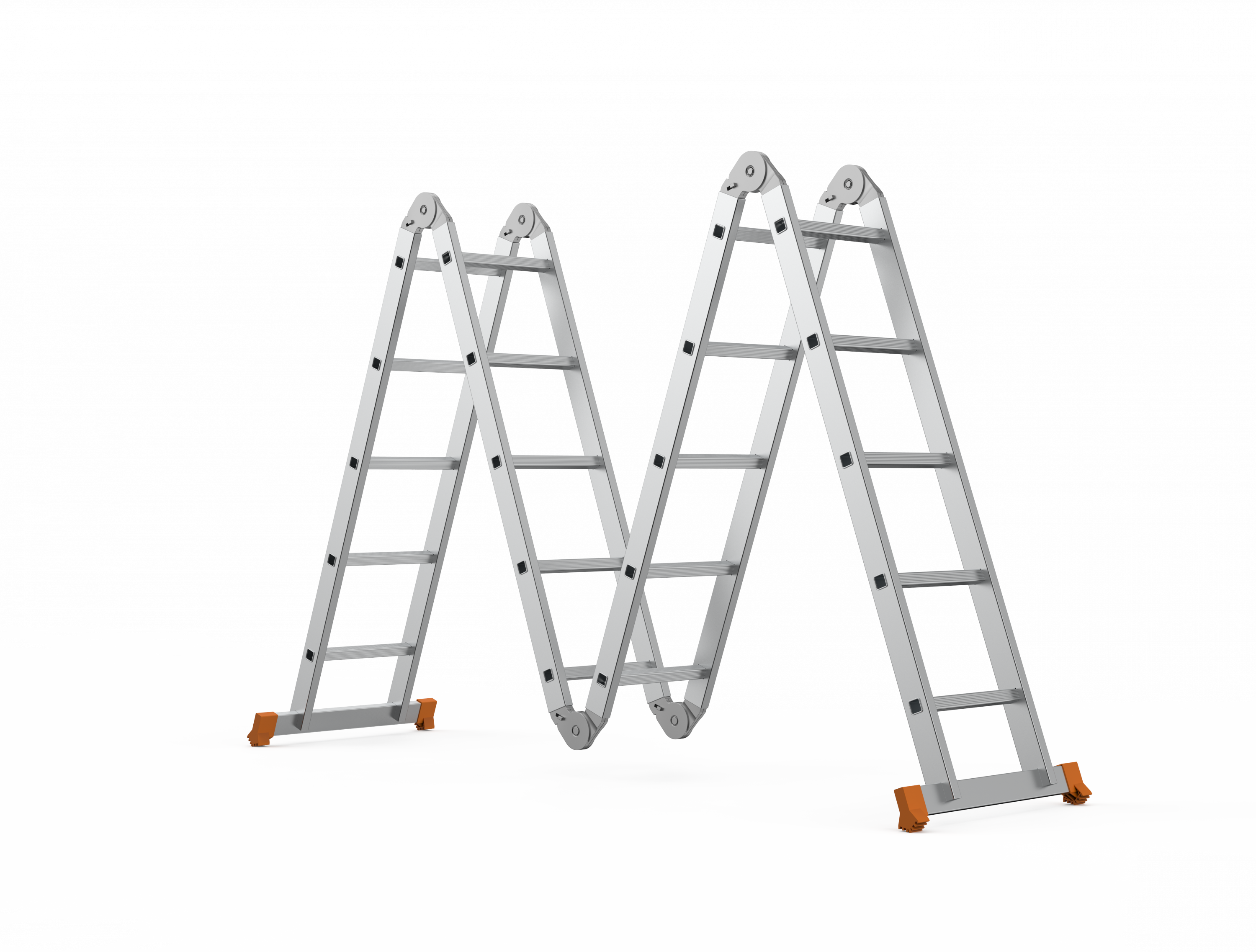 Шарнирная лестница трансформер универсальная 4*5